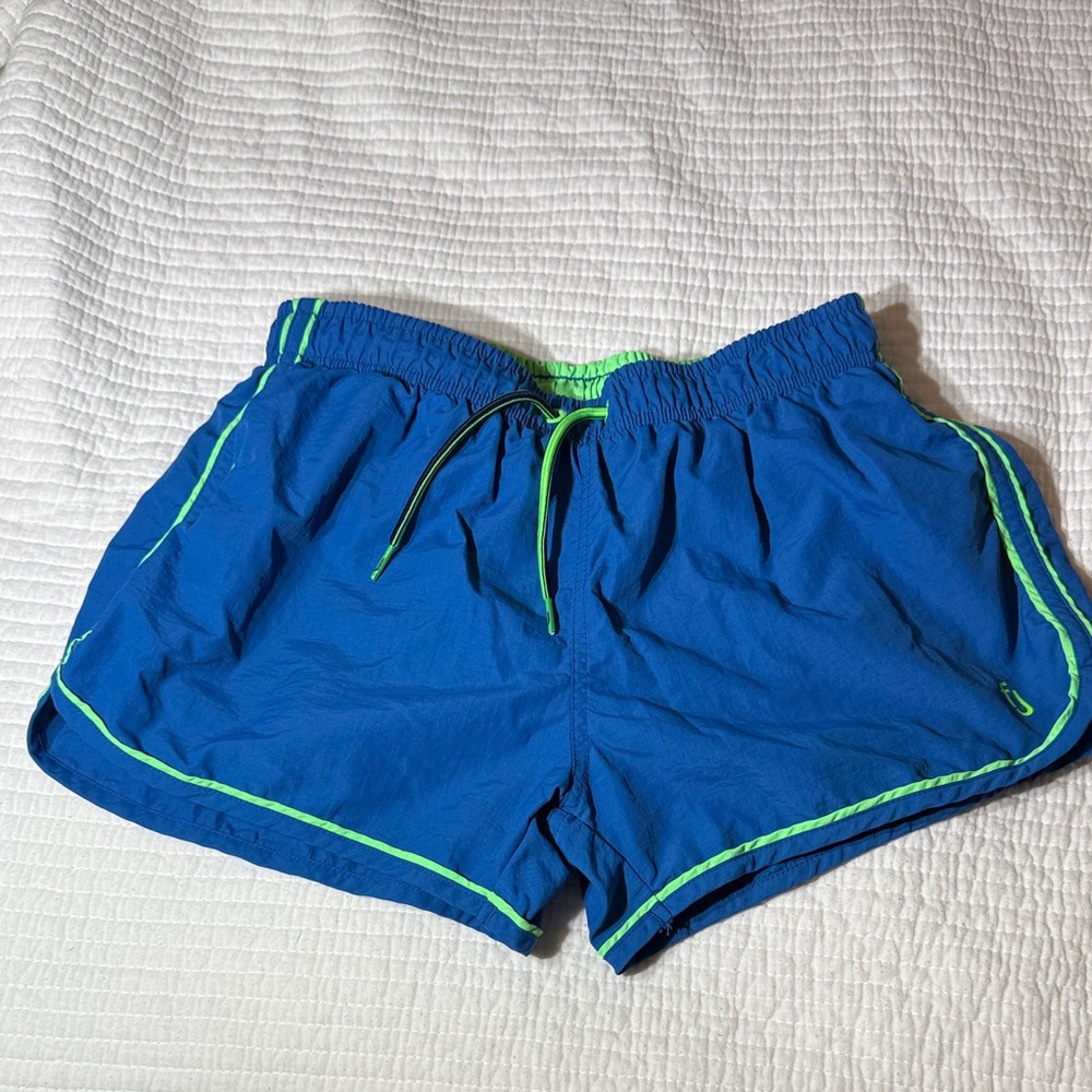 Formula oven Blue Athletic Shorts with Green Trim size S